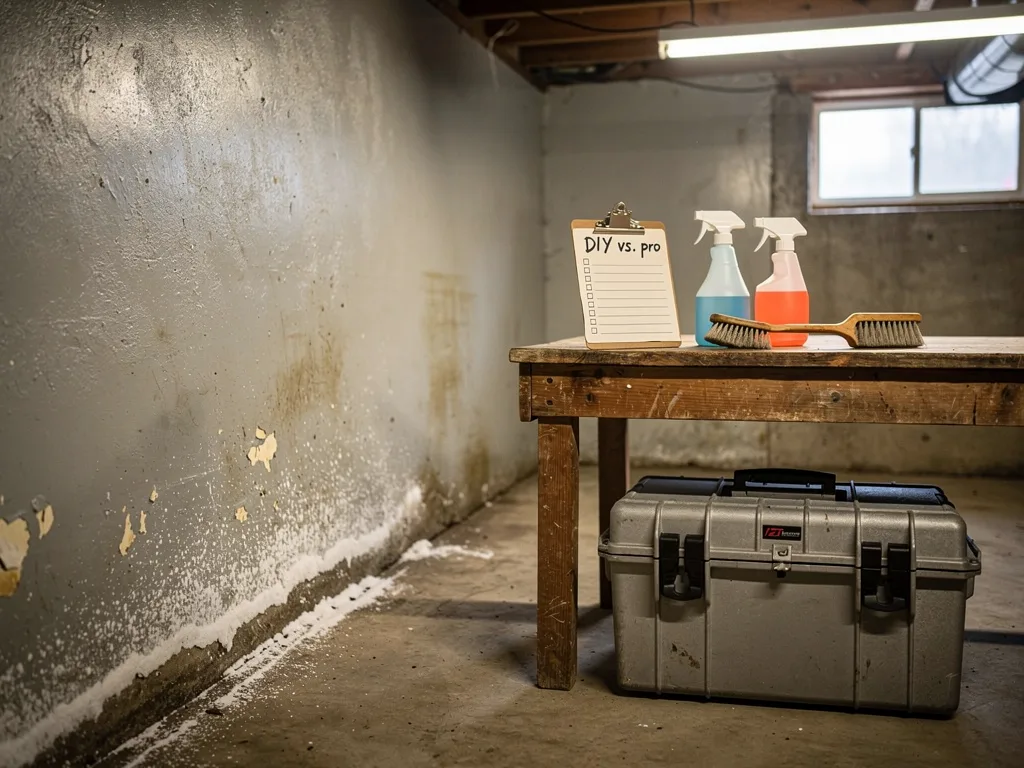 DIY vs calling a mold remediation specialist in a typical Sevierville case